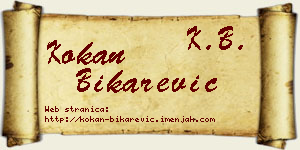Kokan Bikarević vizit kartica